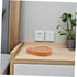 Cabilock Natural Solid Wood Drop-shaped Lamp Base for Desk Light Elegant Nightstand Holder for Home Decor and Office