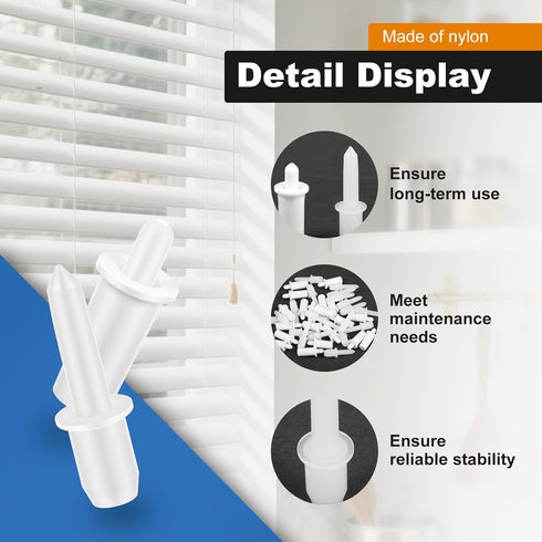 CQDAXUMY 220Pcs 0.75" 0.6" Plantation Shutter Repair Kit, Spring Loaded Plantation Shutters Pins, & Tilt Rod Louver