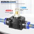 TAILONZ PNEUMATIC Air Flow Control Valve with Push-to-Connect Fitting, 6MM Tube OD SCF-6 (Pack of 5)