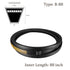 B-88 V-Belts - 88" Inner Length x 17mm Width x 11mm Thickness, B-Section Rubber Drive Belt for Power Transmission
