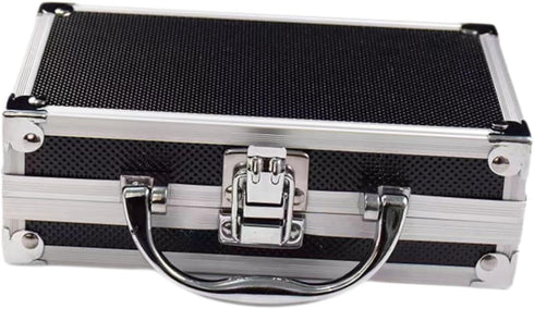 Aluminum Alloy Carrying Case Tool Box Small Hard Case,7.09x4.33x2.28'',Briefcase Portable for Toys