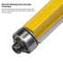 Totowood 4Pcs Set 1/4 Inch 1/2 Inch 3/4", 1", 1-1/4", 1-1/2" Inch Top and Bottom Bearing Flush Trim Router Bits Shank