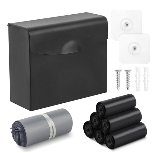 Sanitary Napkin Disposal Receptacle with Hygiene Disposal Bags and Trash Bag,9.4x7.8x3.5 inches