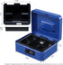 Tray,7.87"x 6.30"x 3.54" KYODOLED Cash Box with Combination Lock,Safe Metal Box for Money,Storage Lock Box with Money