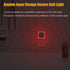 YUNLEX 2 Pack 0% 3-Level Red Night Light with Dusk to Dawn Sensor, Eye-Care Reflected Glow, Blue Light True Red LED