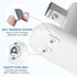 Self Adhesive Mini Caster Wheels, Stem Casters Roller Bearing, 360° Rotation Universal Wheel, Sticky Pulley (White - 36
