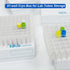 2 Inch Height 81well Freezer Boxes, Superior Cardboard Vial Storage, White, 5 Pcs/Pack