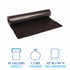 45 1.2 40" 46", 10 10 Boardwalk Recycled Low-Density Polyethylene Can Liners, gal, mil, x Black, Bags/Roll