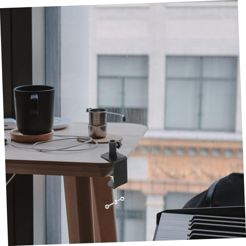 HONITANO Adjustable Desk Clamp Table Mounting C-Clamp for Lamp Light Stand and Tablet Holder with Stable Cantilever