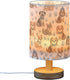 Generic Puppy Blue Hat Small Desk Lamp for Bedroom Nightstand Bedside Lamps with USB Table Lamp with Fabric Night Light