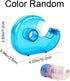 Small Portable Tape Dispenser, Transparent Refillable Hand Dispenser for Adhesive Tape Office Home (Random Color)