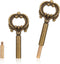 2 Pack Lamp Turn Knob Replacement Switch Knobs with Extensions, On/Off Lamp Socket Key Switch for Bronze Lamps