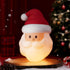 Christmas Night Light, Nursery Santa Squishy Light, Wireless Rechargeable Silicone Night Light
