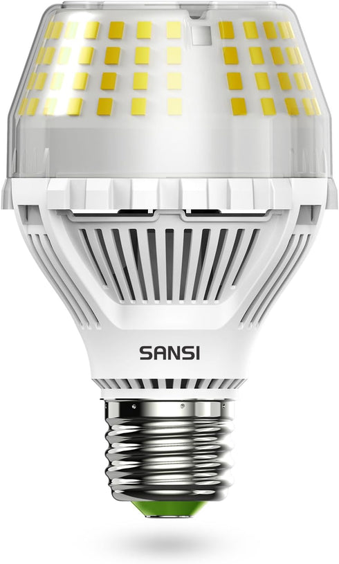 SANSI 200W Equivalent LED Light Bulb, 3000 Lumens E26, A19 5000K Daylight White, Non-Dimmable, 1 Pack