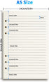 Tofun A5 A5 6-Ring 8mm 80 160 Line Refill Paper, Binder Refills for Binders Planner Traveller Journal Notebook Dairy