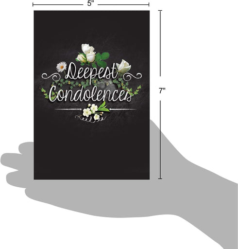 The Best Card Company - Loving Sympathy Card with Envelope, Inspirational Religious Bereavement Greeting