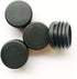 4 Pack 1 Inch Round Plastic Plug, Pipe Tubing End Cap for Round Metal Tube, Glide Insert Furniture Finishing Plug