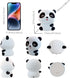 Dimmable Colorful Life Panda Silicone Night Light for Kids Tap Control Rechargeable Soft Lamp, Portable Bedside Light