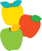 Carson Dellosa 36pc Colorful Apple Bulletin Board Cutouts for Classroom