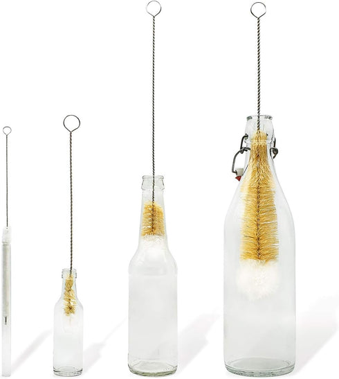 Set 4 Set Bambaw Bottle Cleaner Brush | Cleaning Brushes | Bottle Brush Cleaner | Water Bottle Brush | Bottle Scrubber
