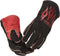 Lincoln Electric K2979-ALL Traditional MIG/Stick Welding Gloves - 14" Lined Leather, Kevlar Stitching, Black, Red