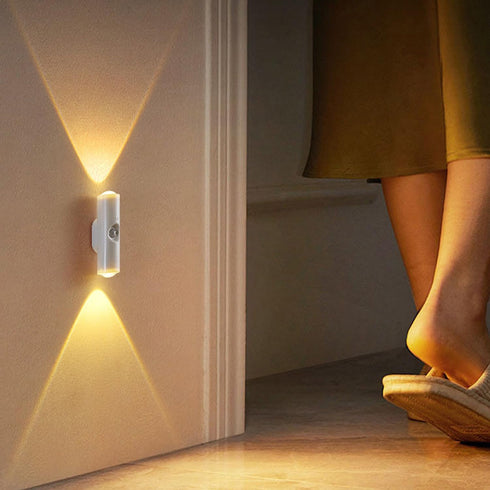 Yckeogln (3 Colors,1PCS Motion Sensor Wall Lamp - Smart Indoor Night Light Wall Light, Stair Light Rechargeable Sensor