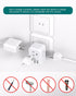 Addtam US to Japan Plug Adapter, 2 Prong to 3 Prong with 3 AC Outlets, 3 USB Ports for Travel Power Plug