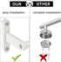 White Towel Bar 16 Inch, KLJKPA Heavy Duty Towel Bar for Bathroom Wall Hanging Bath Towels
