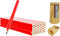 Bexter Carpenter Pencil Set with Sharpeners 20 Red Flat Woodworking Marking Tools