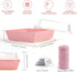 Rocutus 100 Pack Cake Boxes, Take Out Bakery Boxes, Pink Charcuterie Boxes for Cake Packaging, Desserts, Pastry,