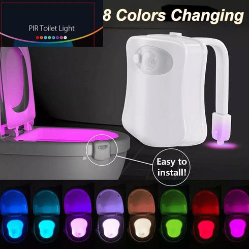 Generic 8 Toilet Light Motion Sensor, Lights Inside Toilet, Toilet Night Light, Toilet Light Motion Sensor Colors