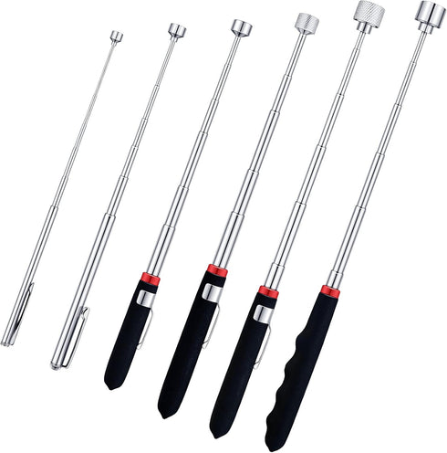 6 Pieces Telescoping Magnet Tools, Extendable Magnetic Pickup Tools for Father's Day and Birthday Gifts