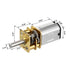 uxcell Micro Speed Reduction Motor, DC 6V 50RPM with Full Metal Gearbox, 0.18A Electric Gear Box Motor