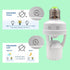 E26 E27 (1) Infrared Motion Sensor Light Socket Screw in Adapter for Automatic Light Control, Easy Install