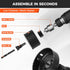 8PCS 1"2-1/8" (2554mm), 2 Set HORUSDY Hole Saw Kit, with Pcs Drill Bits, Mandrel & Hex Key, Smooth Cut, DIY-Friendly