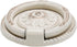 Bivethoi 6pcs Antique White Cabinet Knobs, Drop Ring Drawer Pulls Round Dresser Knobs Handles with Screws, Vintage