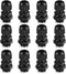 Cable Gland 12 Pack, 3/8" NPT Waterproof Adjustable Connector Strain Relief Cord Connectors with Gaskets
