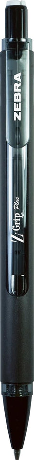 Zebra Pen Z-Grip Plus Mechanical Pencil - 0.7mm - Black Barrel - Refillable - 2-Pack with Lead and Erasers
