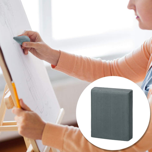 Outus 10 Pieces Drawing Art Erasers, Includes Pencil, Grey Kneaded, White Foam, Multi-Shape, Cube Eraser