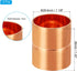 PATIKIL 1-1/8 Inch ID Copper Coupling Fittings, 4 Pcs Rolled Tube Stop Straight Pipe Fitting Welding Joint for HVAC Air Conditioning Plumbing Refrigeration