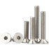 M10-1.5 x 55mm Flat Head Socket Cap Screws, Stainless Steel 18-8 (304), 5 Pcs Machine Screws Inner Hex Screw Fasteners