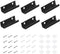 MECCANIXITY 6 Pack Acrylic Shelves, 4 Inch Floating Shelves for Wall Storage in Bathroom, Bedroom, Living Room