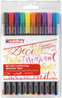 edding 1340 brush pen - set of 10 - colorful, bright, delicate colors - flexible brush nib - felt-nib pen for painting, writing and drawing - bullet journals, hand lettering, mandalas, calligraphy by edding