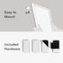 U Brands Contempo Bundle, 11”x14” Magnetic Dry Erase Board, White Modern Frame, includes 4 Boards, 4 Markers, 4 Magnets