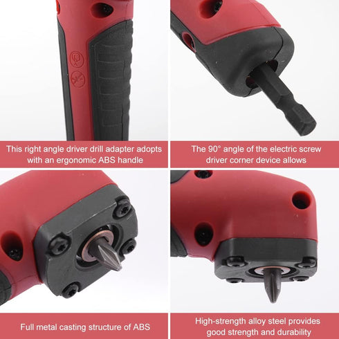 1PC Right Angle Attachment Electric Screwdriver 90 Degree Corner Adapter Drill Bit