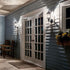 17" 1-Light (17" 6.5" 49255BK Kichler Chesapeake Outdoor Wall Light in Black, Exterior Porch Light, Coastal Wall Sconce