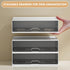 Desk Organizer Drawer - Clear Plastic Storage Box for Office Supplies, Gel Pens, Pencils, and Chargers (White)