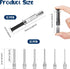 24 Pieces Borosilicate Glass Syringes Set Include 12 Pieces 1 ml Borosilicate Glass Syringe Lock and 12 Pieces Stainless Steel Lock Dispensing Needle for Thick Liquids, Ink, Glue, Lab Use