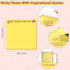 Zonon 12 Pieces Inspirational Sticky Notes, 3 x 3 Inch Motivational Fun Notepads for Teacher Nurse Coworkers Work