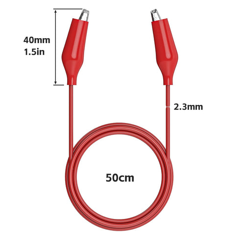 Goupchn 10PCS Alligator Clips Electrical Test Leads, Dual Ended Crocodile Clips Jumper Wires for Circuit Testing